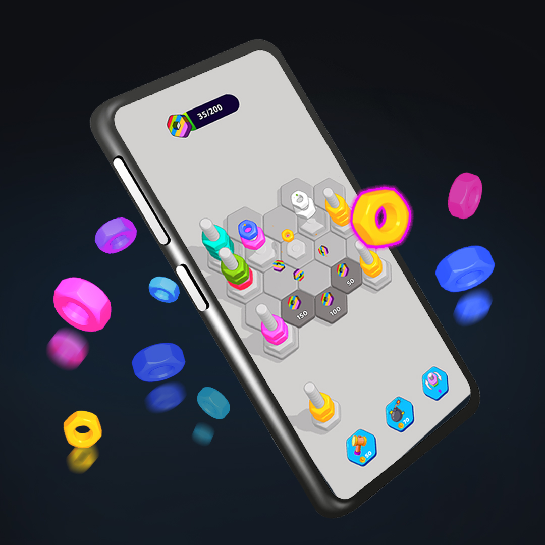 Play the new and fun Nut Sorting & Matching Game by GameYogi