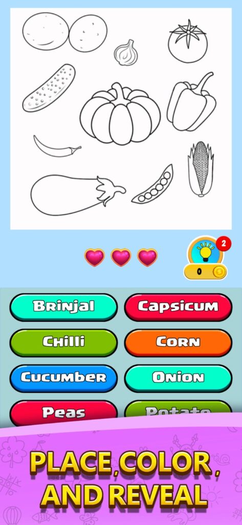 Word Art - Color Book Puzzle