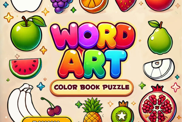 word art color book puzzle