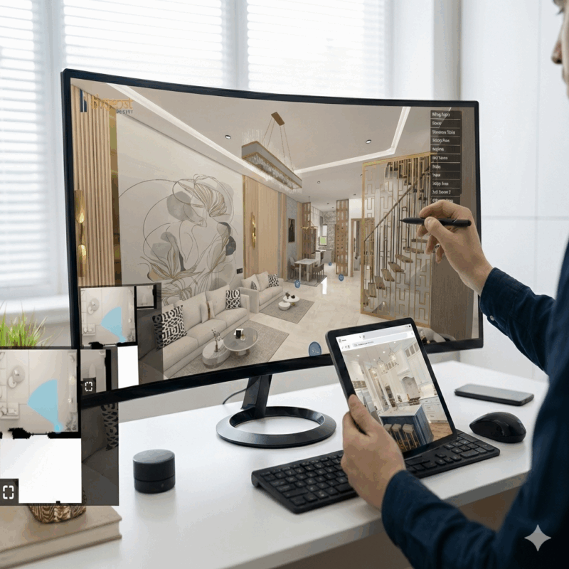 interactive walkthrough web VR